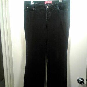 Black Thalia Sodi Velveteen Jeans Size: 1X